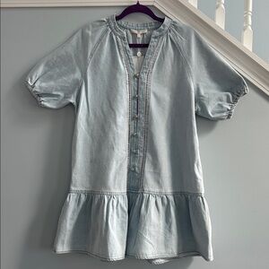Wayf Light Wash Oversize Denim Dress